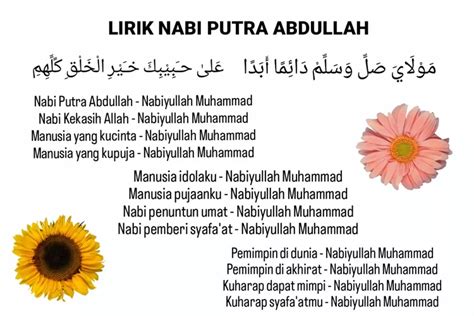 Lirik Sholawat Nabi Putra Abdullah Nabiyullah Muhammad Lengkap, Maulaya ...