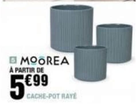 Promo MOOREA CACHE POT RAYE Chez La Foir Fouille