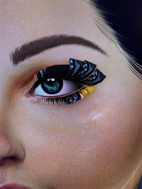 What is on my sims eyelashes?! : r/Sims4