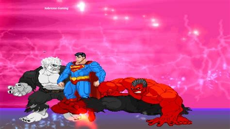 Superman Vs Red Hulk Solomon Grundy INSANE EPIC SUPER BATTLE