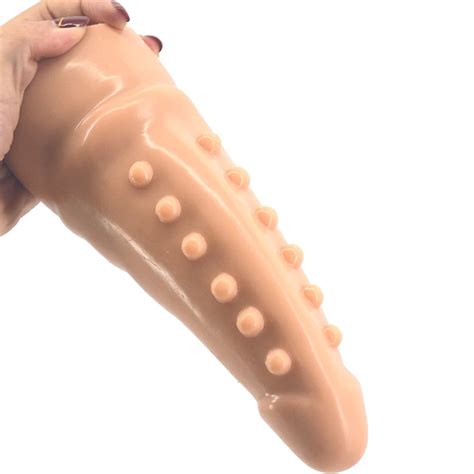 Unisex Big Silicone Anal Dildo G Spot Stimulator Male Prostata Massage