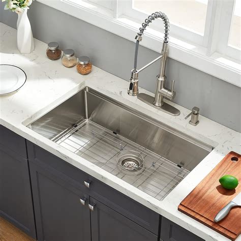 Buy EcoChannels Undermount Kitchen Sink 33 X 19 Inch Sink Kitchen 16