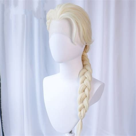 Elsa Wigdisney Style Costume Wig Lace Front Wigfrozen Etsy