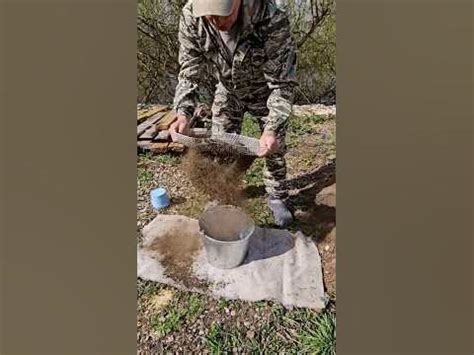 Как быстро просеять песок, совет. - YouTube