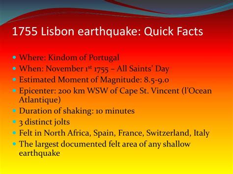 Ppt The Great Lisbon Earthquake Of 1755 Powerpoint Presentation Id