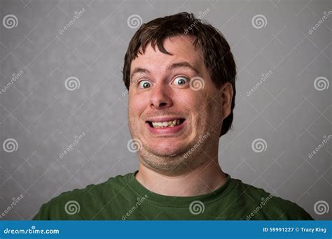 Weirdo Guy Stock Image Image Of Anxious Anxiety Eyeball 59991227