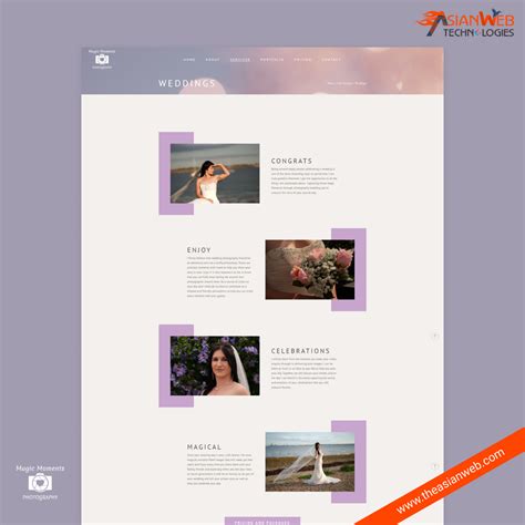 Magic Moments Photography - Website Designing and Development Company