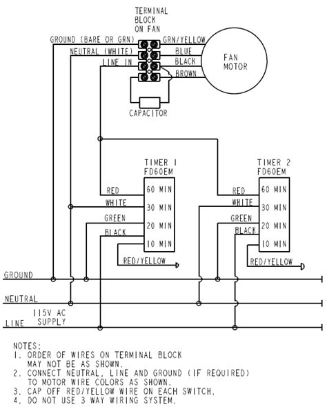 Exhaust Fan Wiring Diagram With Capacitor Database