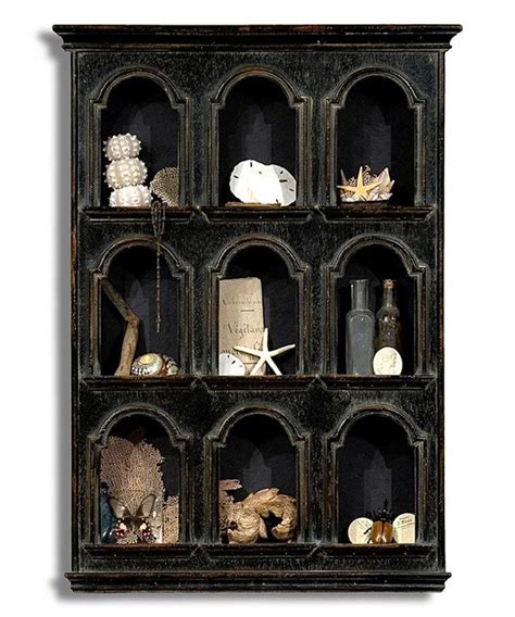 Curiosity Cabinet Cabinet Of Curiosities Black Distressed Furniture