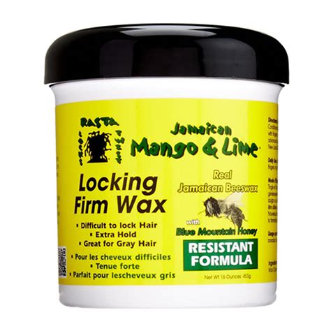 Jamaican Mango And Lime Locking Firm Hair Wax Extra Hold With Real