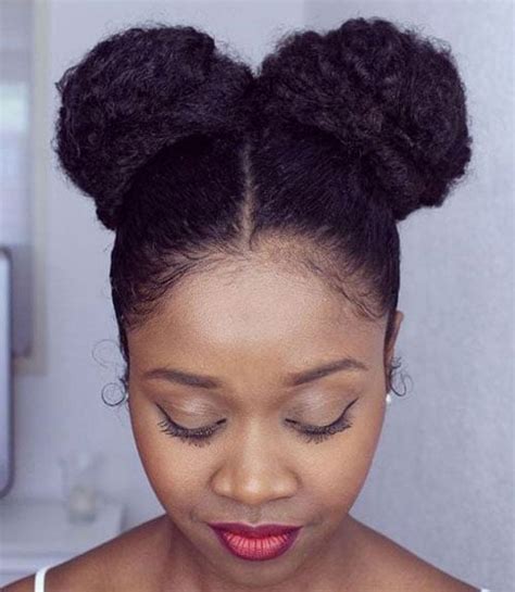 Two Low Bun Hairstyles For Black Hair