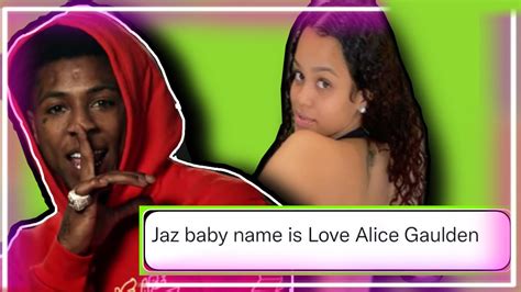 Nba Youngboy Baby Mama Jazlyn Named Their Daughter Love Alice Gaulden ️