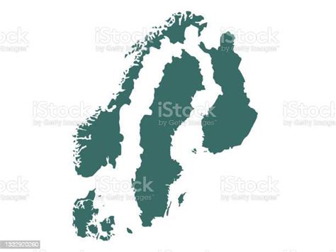 Scandinavian Countries Map Stock Illustration - Download Image Now - Abstract, Cartography ...