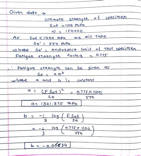 Solved A Steel Of Rotating Beam Test Specimen Has An Ultimate