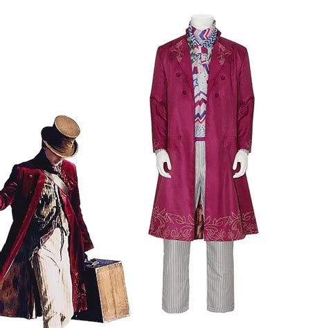 Charlie and the Chocolate Factory Wonka Willy Wonka Cosplay Costume Men ...