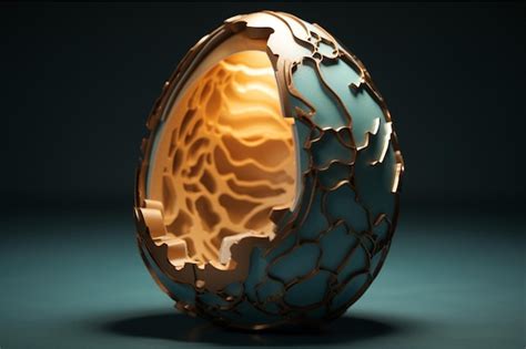 Premium AI Image | broken egg