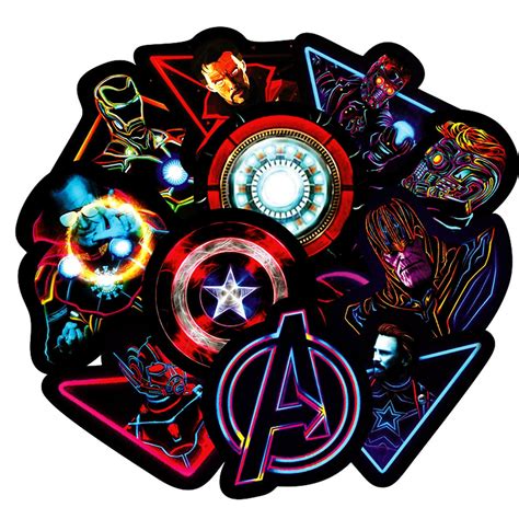 30 Marvel Stickers Bundle Avengers Stickers Pack Captain Etsy