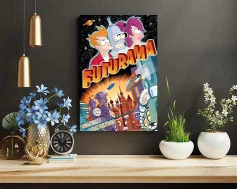 Futurama Poster Canvas Paintings Poster Hanging Home Decor Etsy