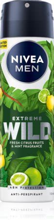 Nivea Men Extreme Wild Fresh Citrus Antiperspirant Spray Notino Co Uk