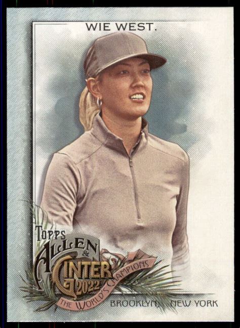 Michelle Wie West Allen Ginter Silver Portrait Hot Box Foil Card