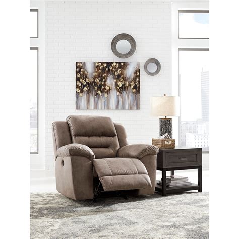 Ashley Signature Design Stoneland 3990598 Faux Leather Power Rocker Recliner Dunk And Bright