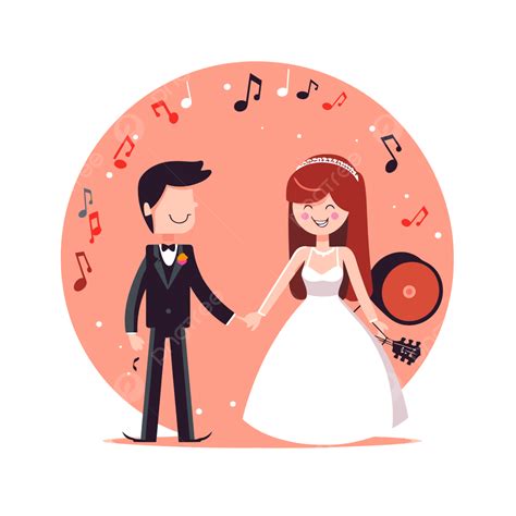 Wedding Band Vector Sticker Clipart In The Style Of Animated S Cartoon Sticker Png And