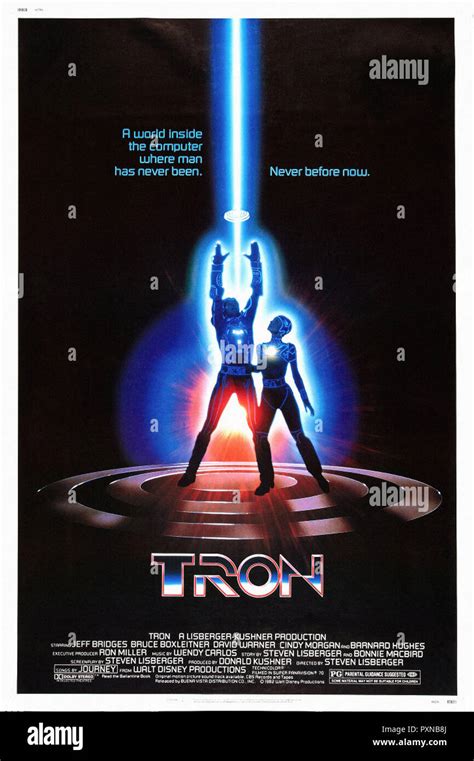 Tron 1982 - Original movie poster Stock Photo - Alamy