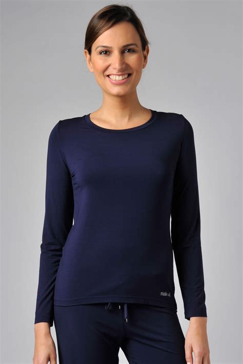 Naked Luxury Modal Long Sleeve Tee W