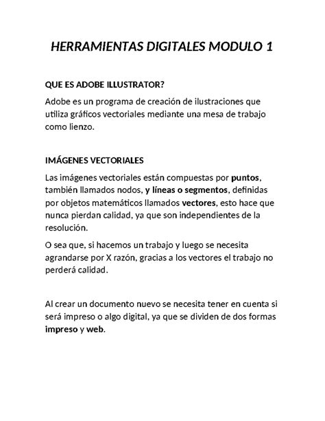 Resumen Parcial Herramientas Digitales Modulo Que Es Adobe