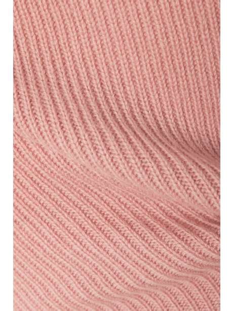 Madeleine Thompson Rose Ribbed Wool And Cashmere Blend Straight Leg