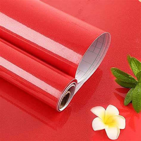 Elecsa X Inch Red Fibre Textured Car Wrap Sheet Vinyl Roll Film