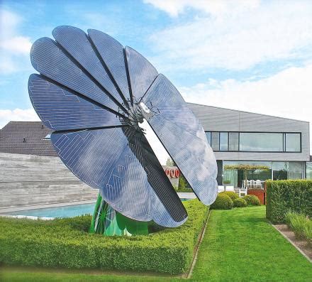 This Solar Panel Flower Tracks The Sun Throughout The Day