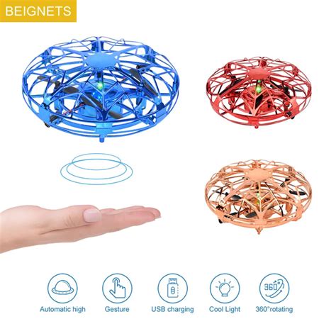 Mini Dron Ufo Rc Con Sensor Infrarrojo Helic Ptero De Juguete