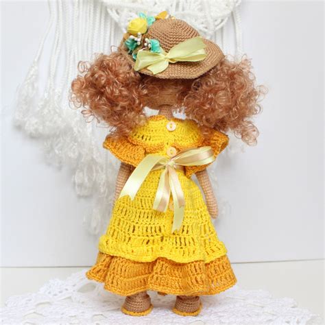 Crochet dress doll pattern PDF in English Clothes for dolls | Inspire ...