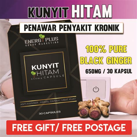 Kkm Approved Kunyit Hitam Original Hq Black Ginger Rawatan Serangkai