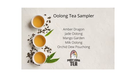 Tea Sampler Set Oolong Tea Flight Point Loma Tea