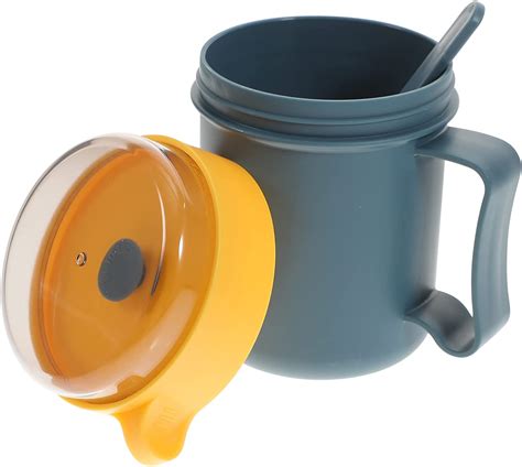 Angoily Bol Soupe Micro Ondes Couvercle Tasse Soupe De Oz