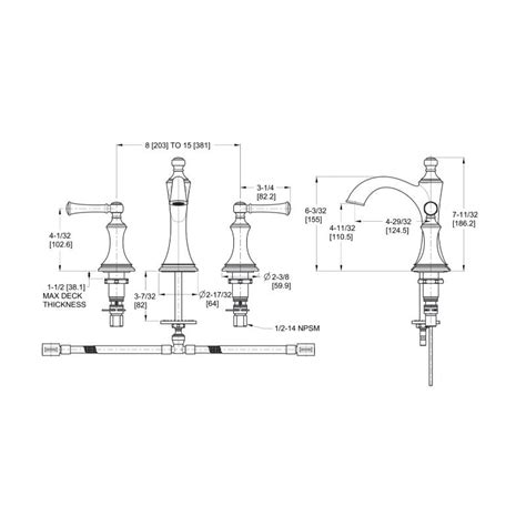 Tisbury Widespread Faucet Vevano