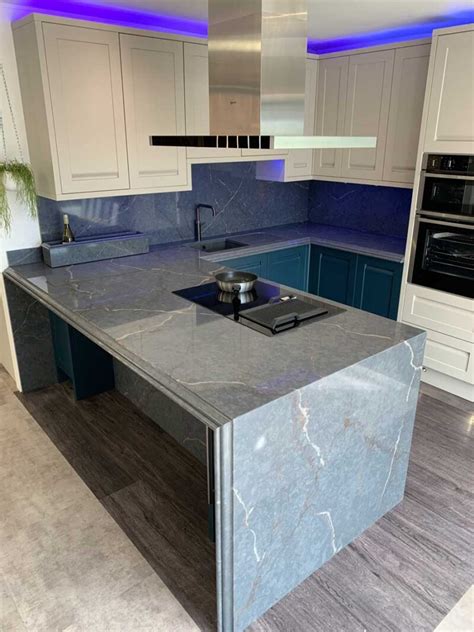 Silestone Parisien Bleu Quartz Worktops Net