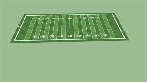 American Football Ground Dimensions | 3D Warehouse