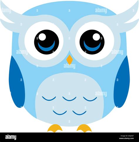 Cute Owl Cartoon Vector Stock Vector Image Art Alamy