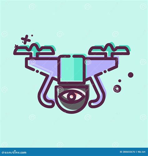 Icon Surveillance Drone Related To Drone Symbol Mbe Style Simple