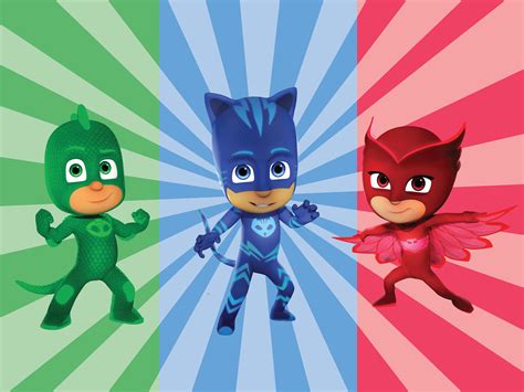 Printed Pj Mask Birthday Party Backdrop Pj Masks Birthday