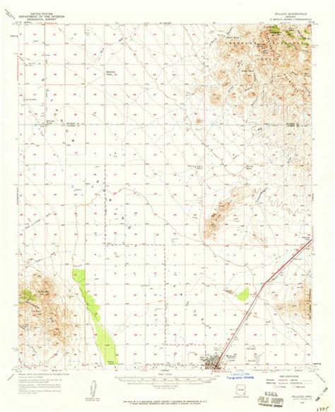 Willcox Arizona 1958 1959 Usgs Old Topo Map Reprint 15x15 Az Quad