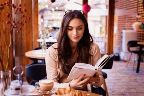 13,418 Beautiful Woman Reading Book Cafe Royalty-Free Images, Stock ...