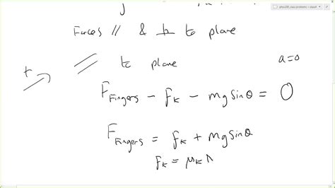 Friction Inclined Plane Problem Youtube