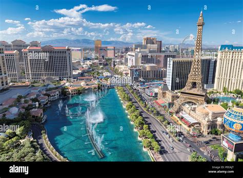 Las Vegas strip skyline Stock Photo - Alamy