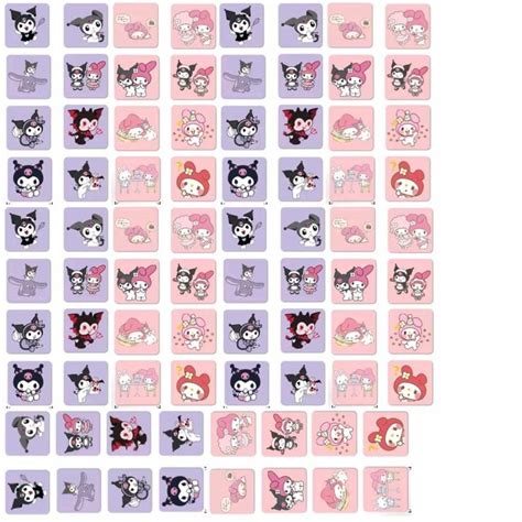 Kurumi Melody Sanrio Stikers Sticker Template Printable Stickers