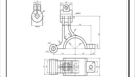 رسومات Autocad ميكانيكيه 2d خمسات