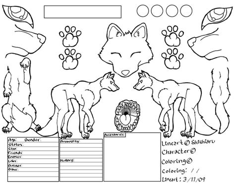 Full Wolf Reference Sheet By Arseniccyanide On Deviantart